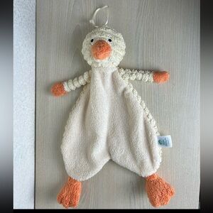 Jellycat Cordy Roy Baby Duck Comforter Soother Lovey Blanket Yellow Plush